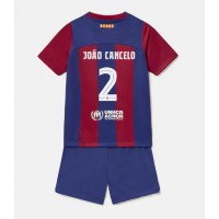 Dětský fotbalový dres Barcelona Joao Cancelo #2 2023-24 Domácí Krátký Rukáv (+ trenýrky)